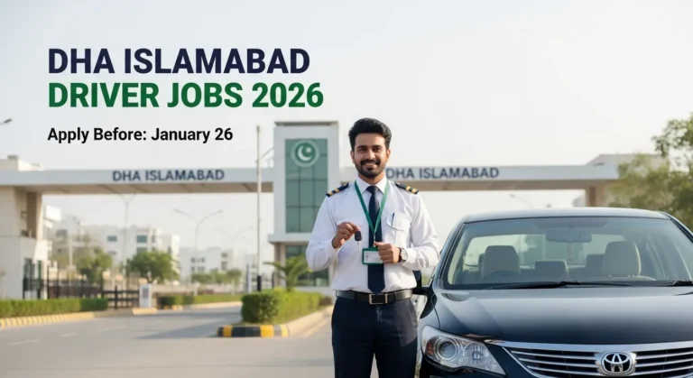 DHA Islamabad Driver Jobs 2026 - Apply Before January 26