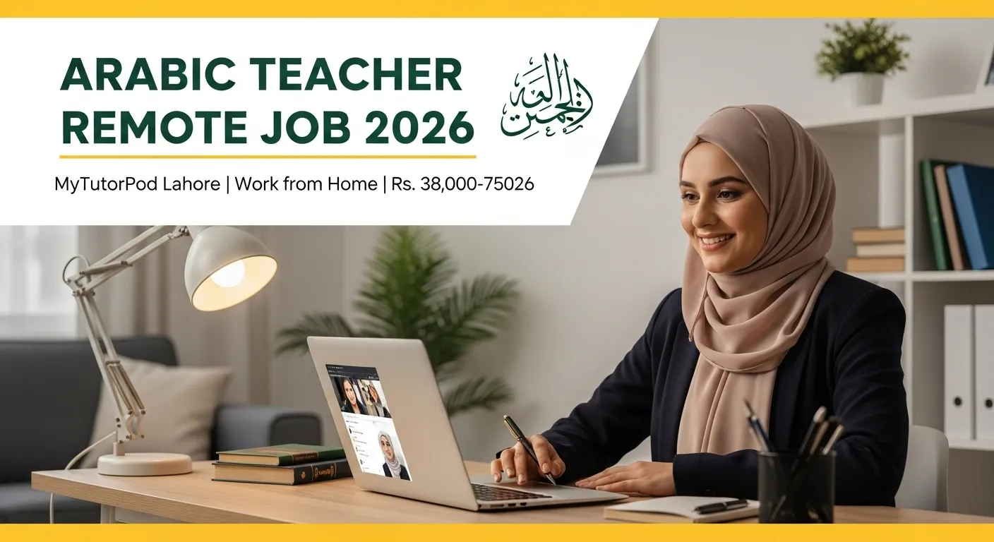 Female Tutor for Arabic Language and Grammar (Remote Job) (Work from Home) MYTUTORPOD 3.3 3.3 out of 5 stars Lahore Rs 38,000 - Rs 75,000 a month &nbsp; Job details Pay Rs 38,000 - Rs 75,000 a month Job type Part-time Contract Fresher Full-time &nbsp; Location Lahore &nbsp; Full job description Job Title: Arabic Language Teacher (Full-time/Part-time, Remote) Location: Remote (Work from Home) We are seeking a passionate and dedicated Arabic Language Teacher to join our team. If you’re an Arabic teacher with strong understanding of Arabic grammar and experience teaching students of all ages and levels, we want to hear from you! Key Responsibilities: Teach Arabic grammar, speaking, listening, reading, and writing to students. Create and evaluate student assessments, maintaining up-to-date records. Foster engaging discussions, reading comprehension, and linguistic analysis. Plan lessons and manage student progress with a focus on student engagement and satisfaction. Requirements: Fluent in English. Minimum of 2 years of teaching experience (Freshers are welcome to apply). Bachelor’s degree (preferred). Strong knowledge of Arabic language and grammar. Ability to use technology effectively in the classroom. Flexible availability for 4+ hours per day, 6 days a week (work hours between 10:00 PM to 06:00 AM). Reliable internet connection and working laptop. Certification in Arabic language (preferred). Prior teaching experience (preferred). Fluency in Arabic is a plus. Perks: Competitive hourly pay of Rs. 400. Flexible remote work setup. Monthly performance reviews based on punctuality, engagement, and teaching quality. Self-training resources provided to support your professional growth. Job Types: Full-time, Part-time, Freelance Salary: Rs. 30,000 – Rs. 70,000 per month Working Days: 6 days per week (1 day off) To apply, please send your resume and answers to the following questions: Do you have a reliable internet connection and working laptop? Do you have experience in freelancing? Do you hold a certification in Arabic Language or Teaching? Contact: Email: sumbal@mytutorpod.com WhatsApp: +923127775196 Join us in shaping the future of education! Job Types: Full-time, Part-time, Contract, Fresher Contract length: 12 months Pay: Rs38,000.00 - Rs75,000.00 per month Education: Bachelor's (Preferred) Experience: arabic language and grammar: 1 year (Preferred) Language: arabic fluently? (Preferred) English fluently? (Preferred) License/Certification: Arabic language and grammar certification (Preferred) Work Location: In person