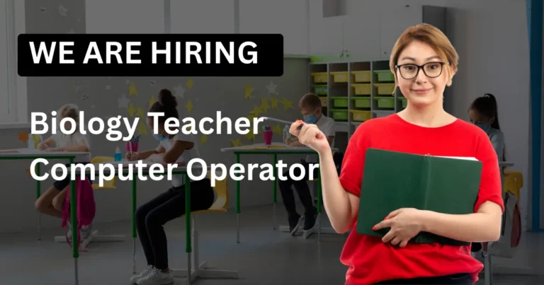 Biology Teacher & Computer Operator Jobs in Quetta 2026