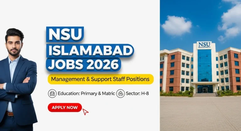 National Skills University NSU Islamabad Jobs 2026 | Apply by Feb 9
