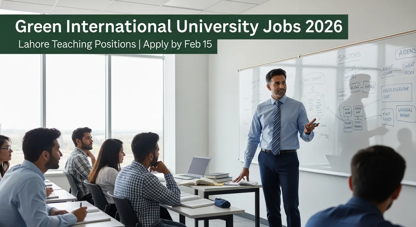 Green International University Jobs 2026 - Lahore Teaching
