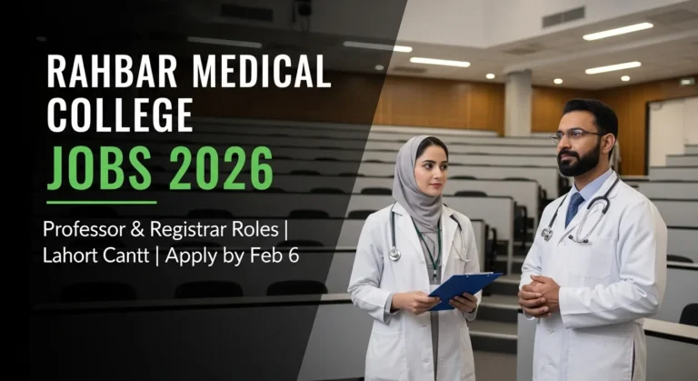 Rahbar Medical & Dental College Jobs 2026 - Lahore Cantt