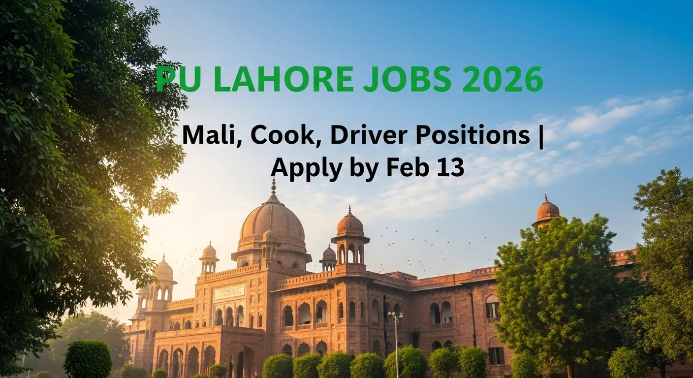 University of the Punjab PU Lahore Jobs 2026
